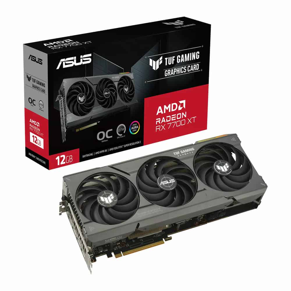 ASUS AMD Radeon RX 7700 XT TUF Gaming OC 12GB Graphics Card